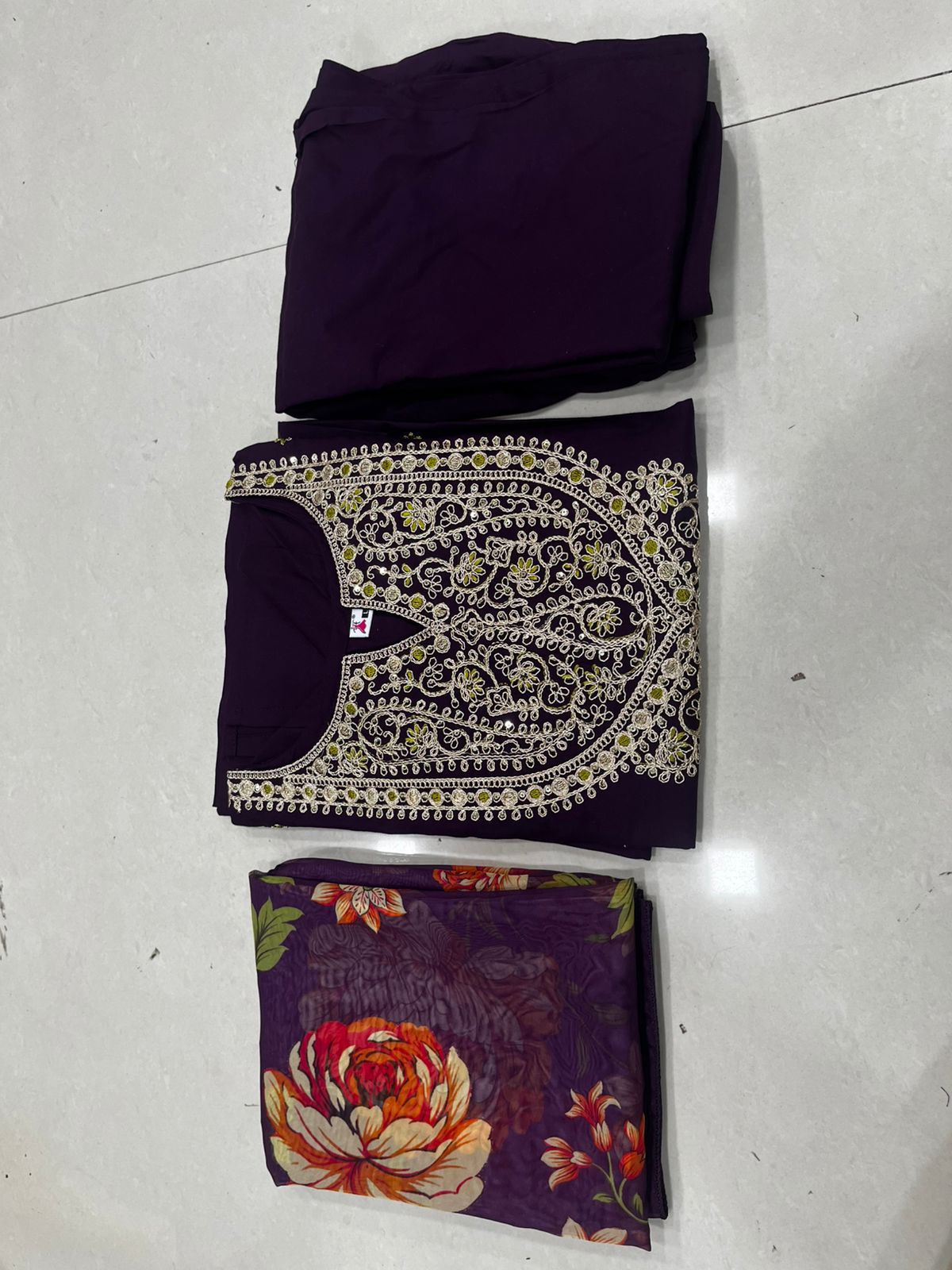 Fancy Fabric Dupatta With Digital Print & Tussle - Purple - image_04_029cee3d4ef4.jpg