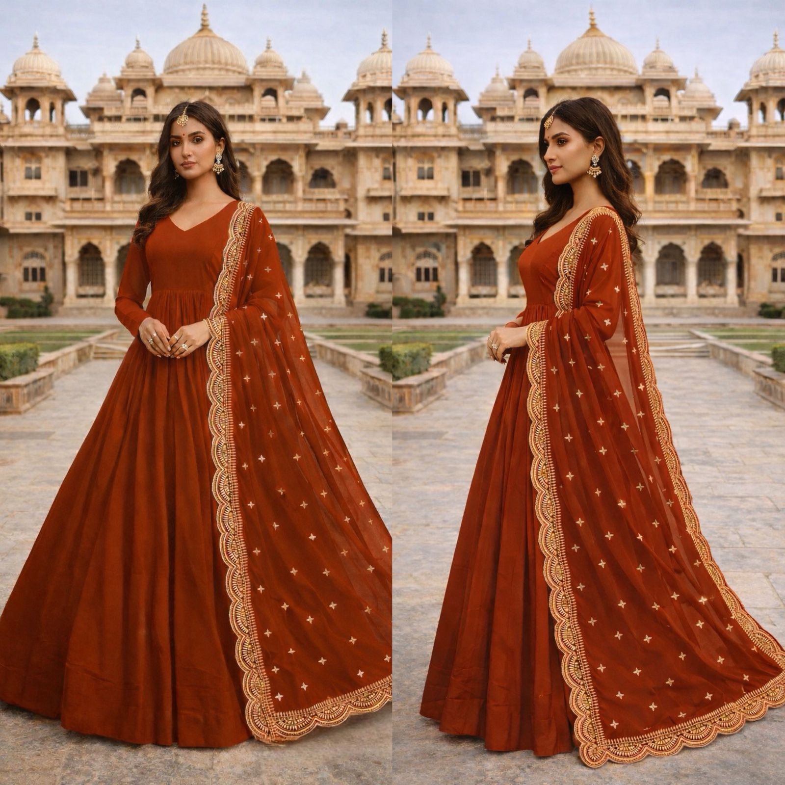 This colourfull & fresh look outfit is perfect for upcoming festivities and weddings which provides you more comfort and style - Orange - image_02_71510486efed.jpg