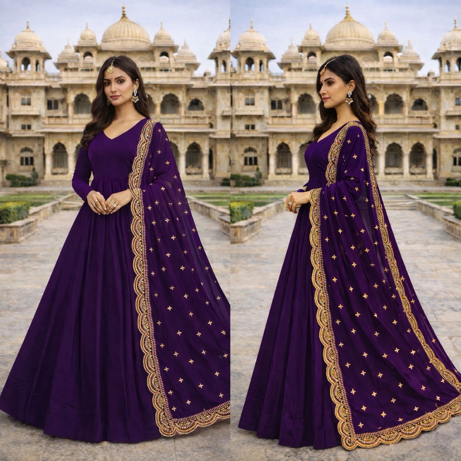 This colourfull & fresh look outfit is perfect for upcoming festivities and weddings which provides you more comfort and style - Purple - image_01_157e4a82e563.jpg