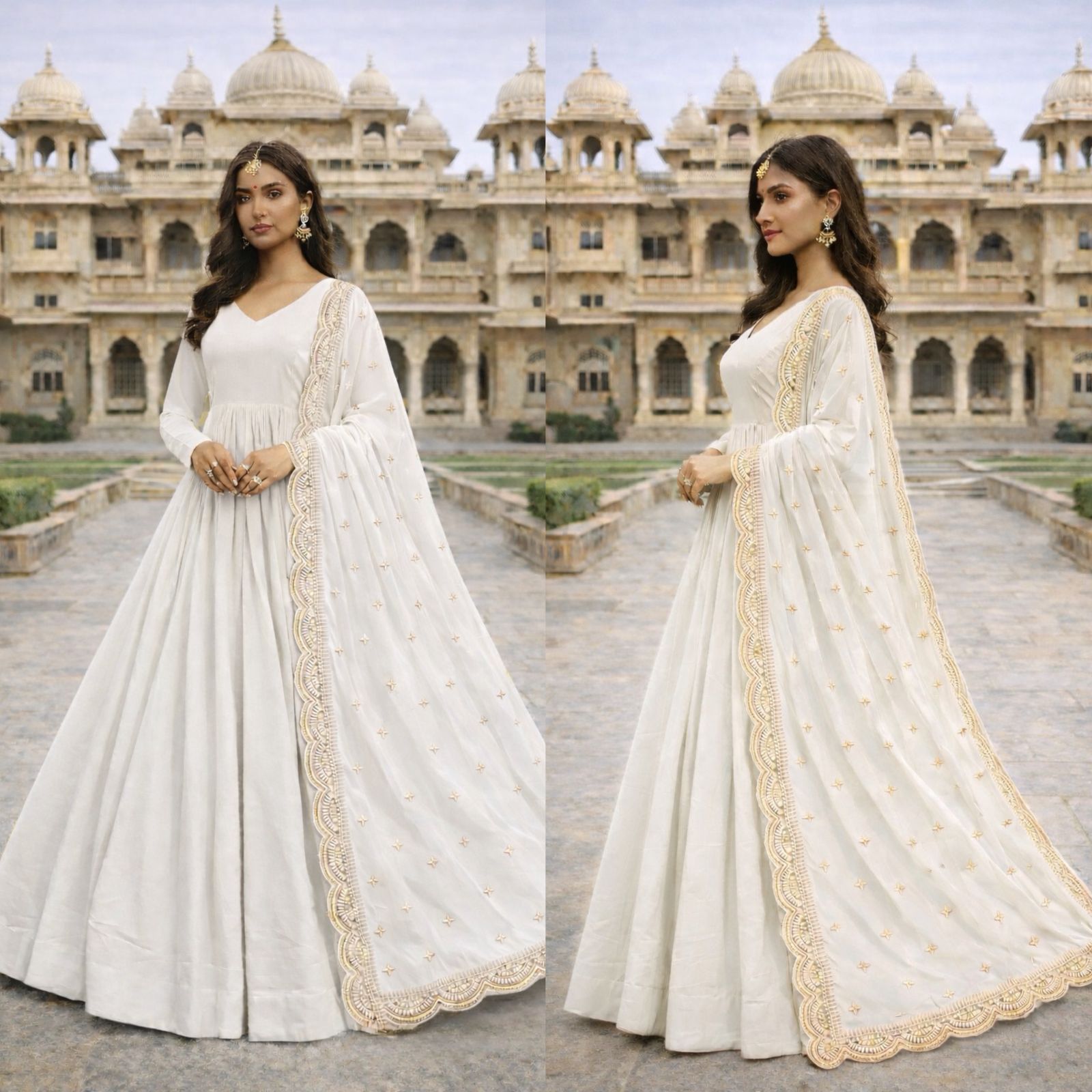 This colourfull & fresh look outfit is perfect for upcoming festivities and weddings which provides you more comfort and style - White - image_02_884b4356c1a3.jpg